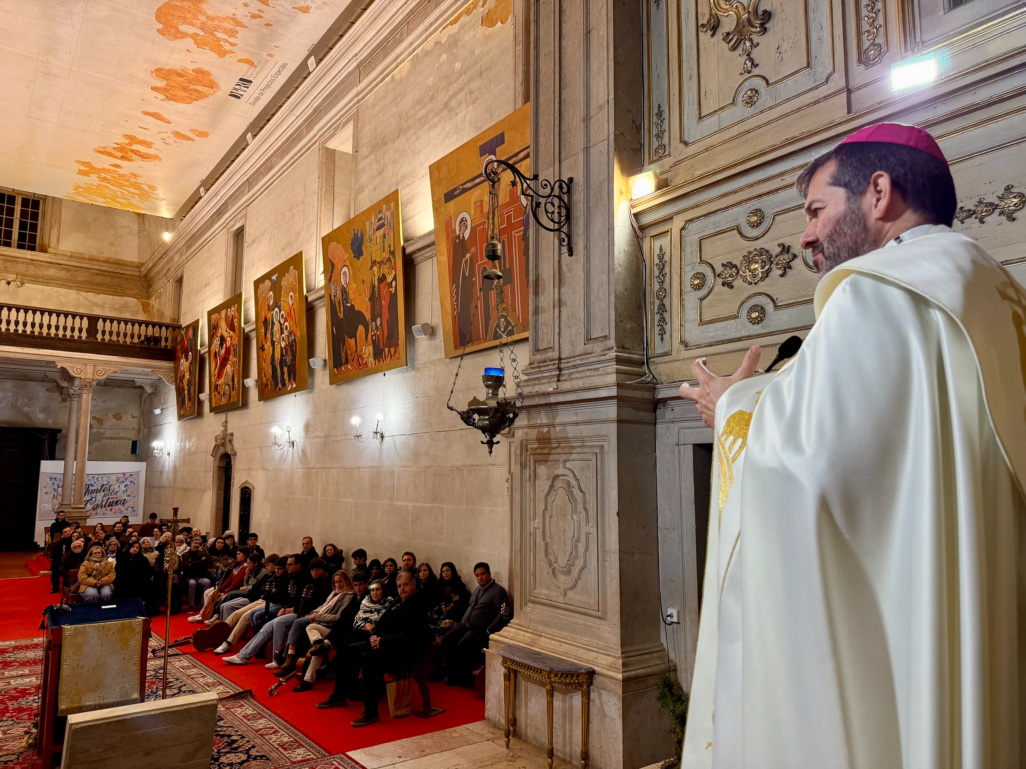 Jantar com as Comunidades Neocatecumenais e Lectio Divina na Cartuxa