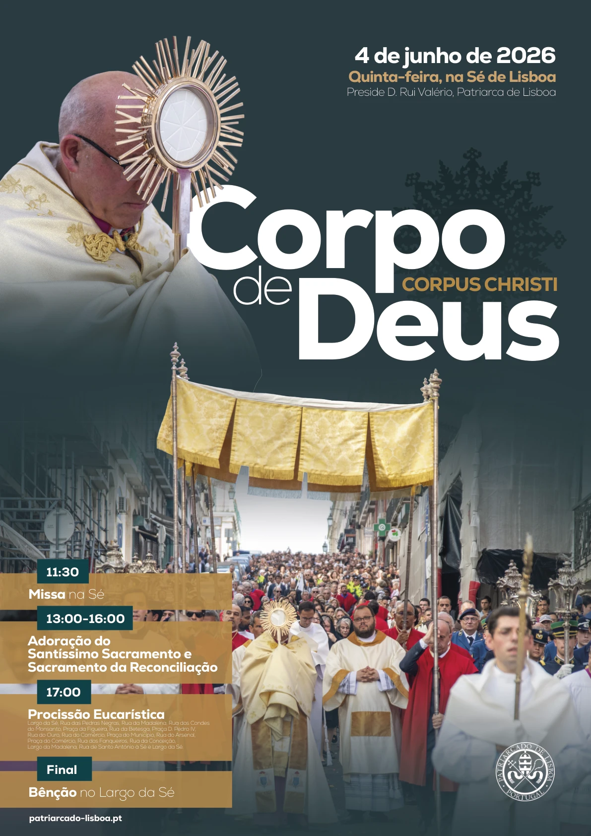 Corpo de Deus 2026 - Corpus Christi na Sé de Lisboa