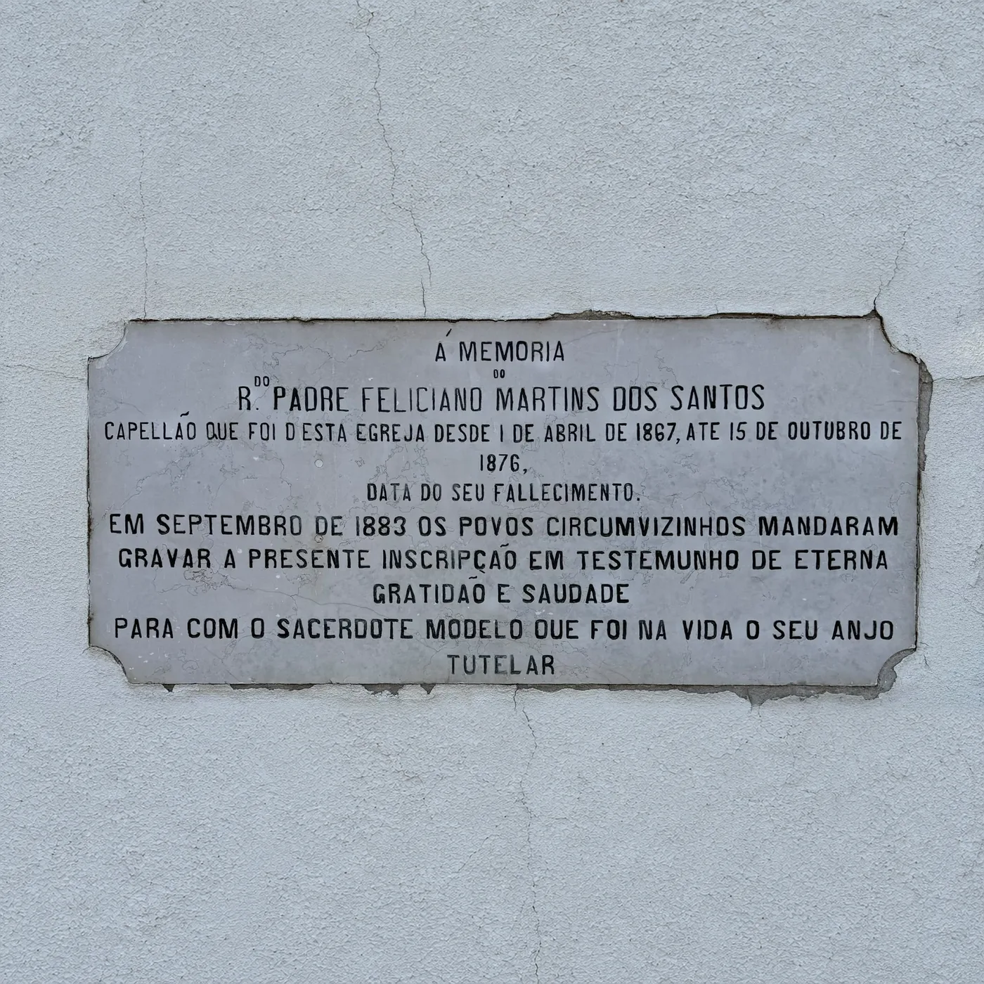 Padre Feliciano: 150 anos de memória em Laveiras