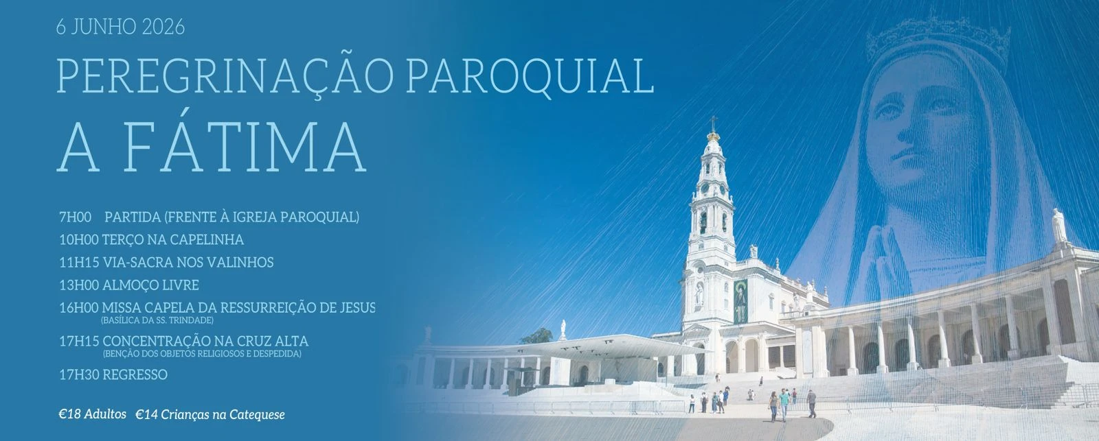Banner Peregrinação Fátima