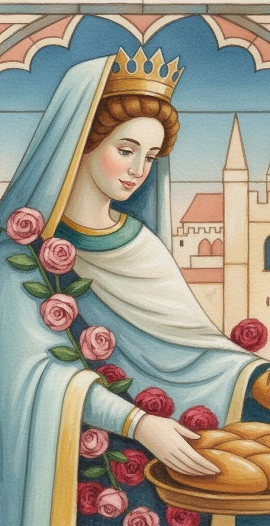 Ilustração de Rainha Santa Isabel