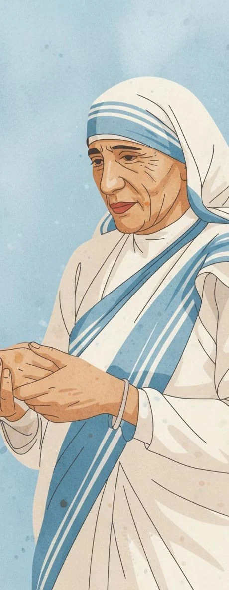 Ilustração de Santa Teresa de Calcutá